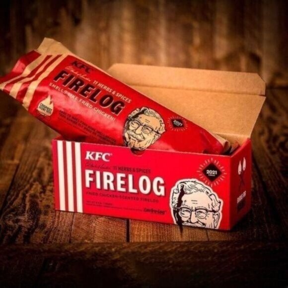 KFC Fried Chicken Scented Firelog Limited Edition - Picture 1 of 5